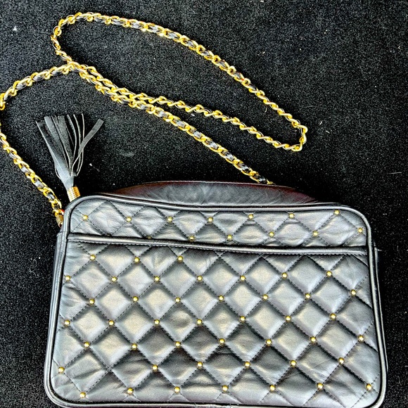 medallion Handbags - Medallion soft leather crossbody with gold twisted chain strap